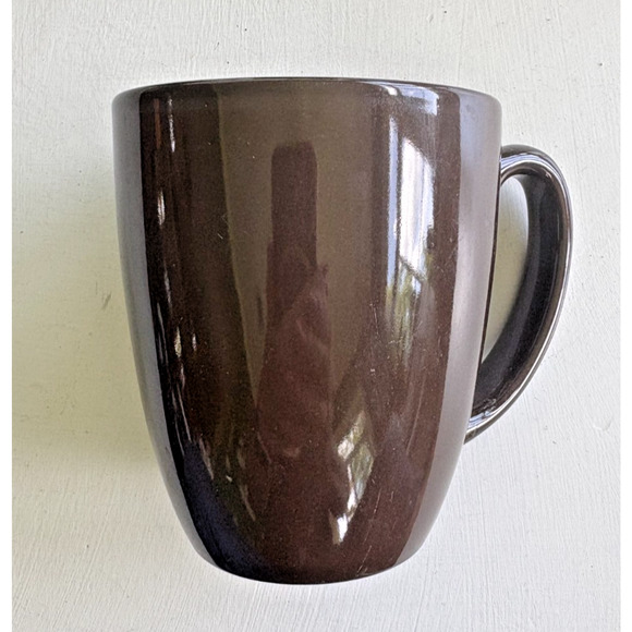Set of 5 - Corelle Stoneware Chocolate Brown Coffee Mugs Cups - Good Shape! - Picture 4 of 4